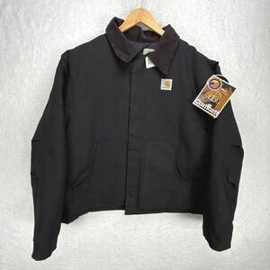 Carhartt Sandstone Jacket Arctic Quilt Lined Mens 54 Tall 3XLT J02 BLK NWT NOS